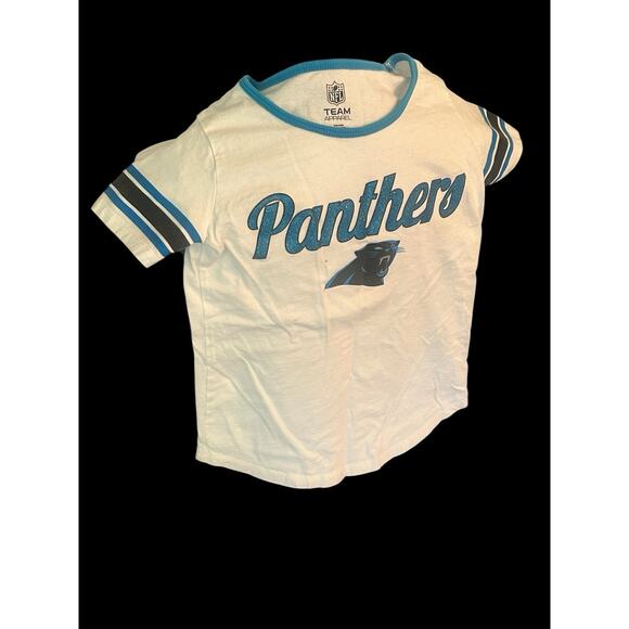 Carolina Panthers NFL Team Apparel Girls Size Medium Shirt See Dimension - Picture 2 of 6